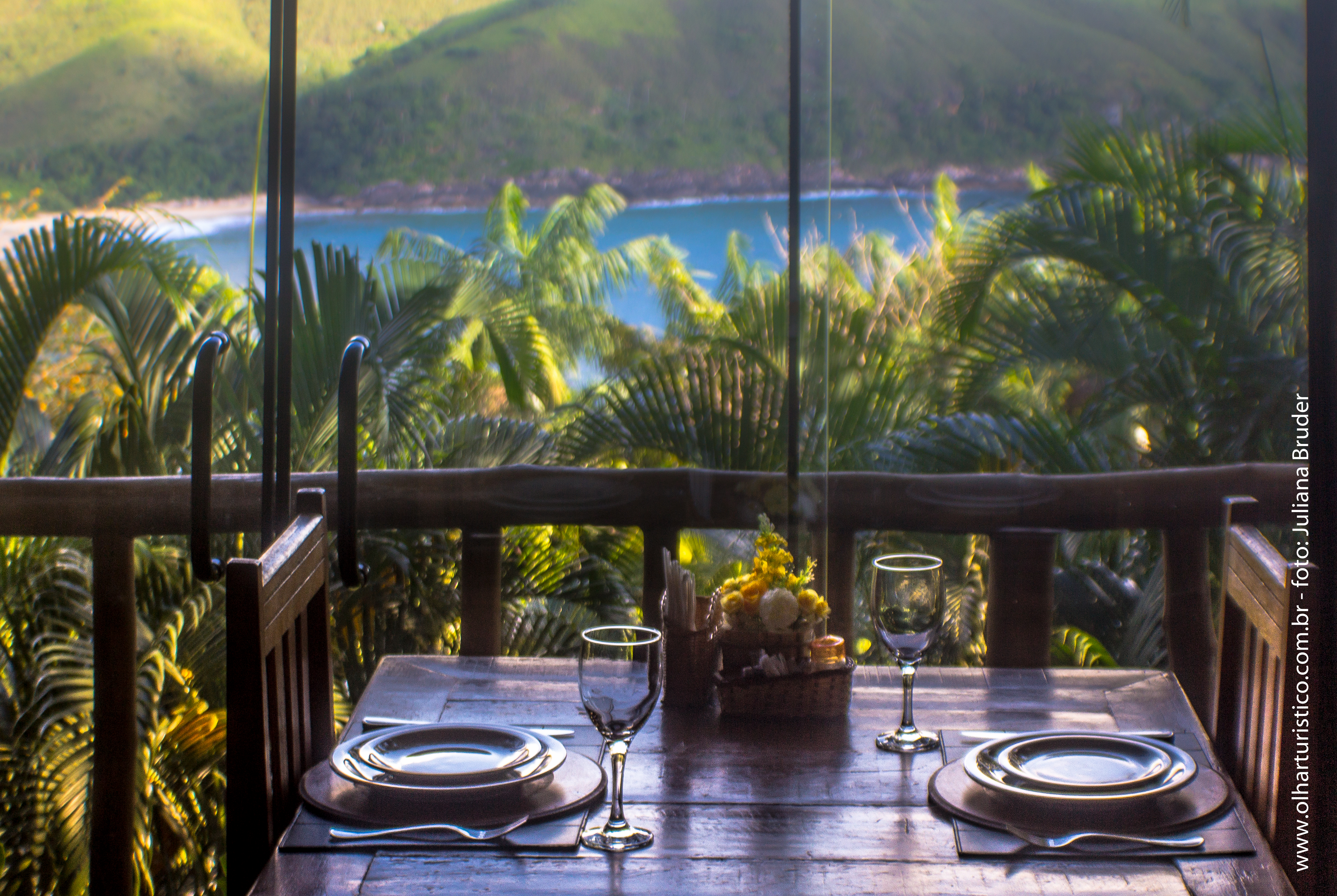 Gastronomia com vista panorâmica