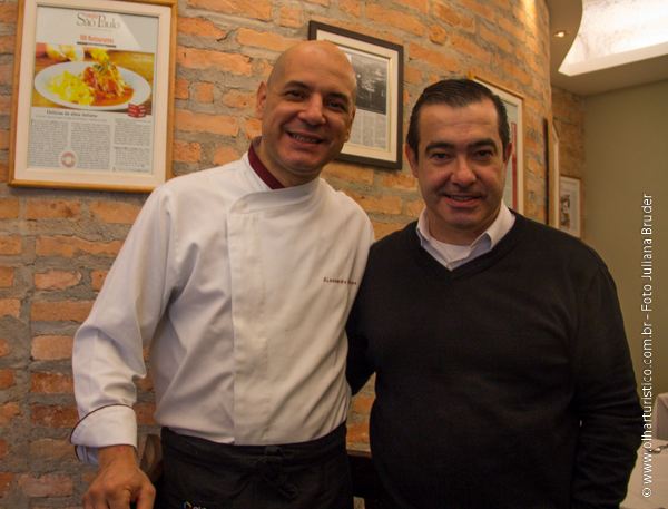 Fabinho e o Chef Alessandro Oliveira