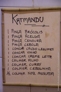 pratos do restaurante tantra