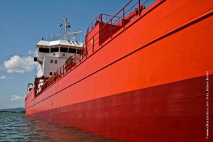 navio no Porto de Santos