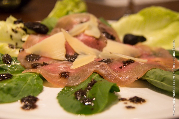 Sun dried meat carpaccio