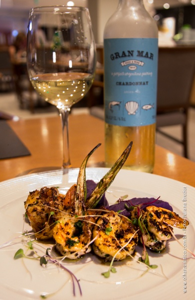 Flambé Shrimp and Mashed Sweet Potato