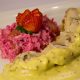 Strawberry Rice with Chicken in the Passion Fruit Sauce