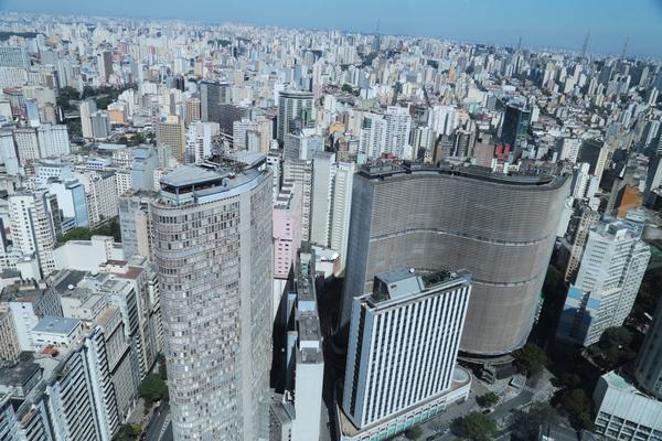 vista aérea da capital paulista